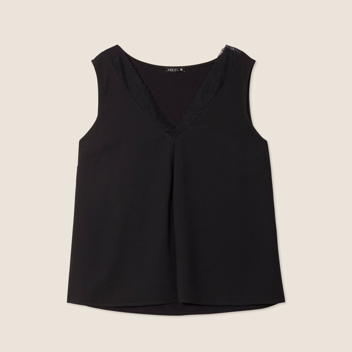 D&eacute;bardeur sans manches noir femme