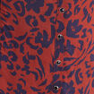 Chemise cintr&eacute;e manches longues bleu femme