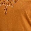T-shirt manches courtes marron femme