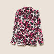 Chemise manches longues bordeaux femme