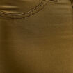 Pantalon enduit r&eacute;versible couleur bronze femme