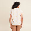 Chemise droite courte manches courtes rose femme