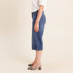 Jean bermuda taille haute denim denim stone femme
