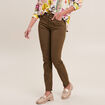 Pantalon magique ajusté taille standard vert olive femme
