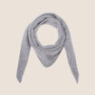&Eacute;charpe en cachemire gris clair femme
