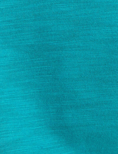 T-shirt manches courtes vert émeraude femme