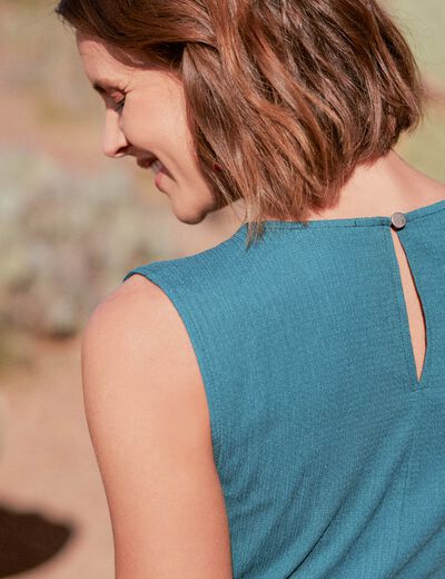 Combinaison pantalon vert femme