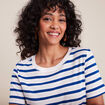 T-shirt manches courtes bleu femme