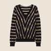 Pull manches longues noir femme