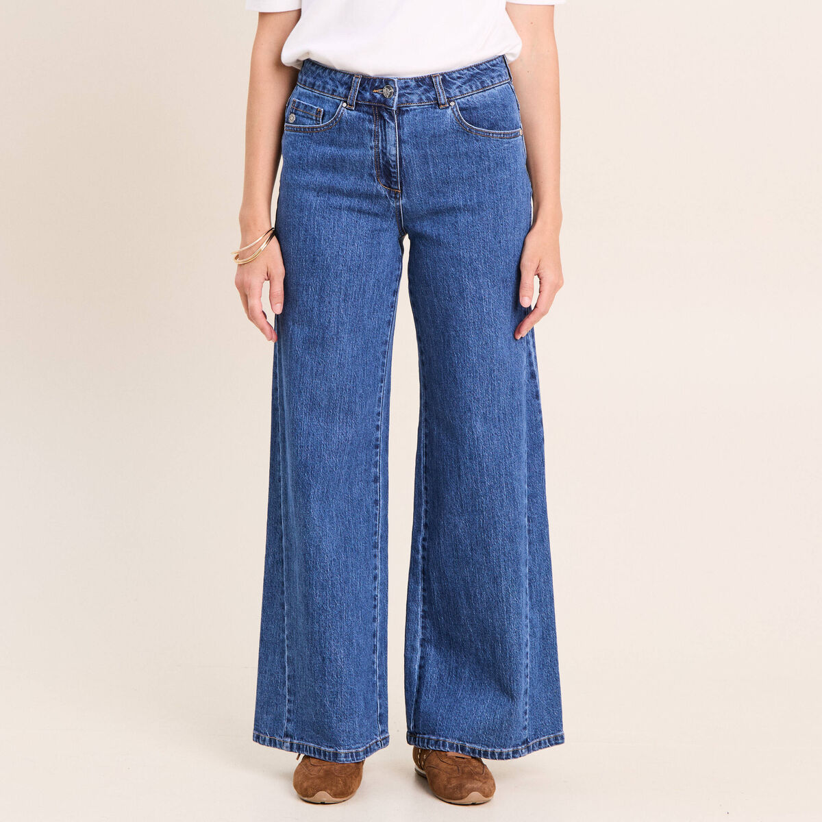 Jean denim stone femme