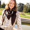Foulard marron fonc&eacute; femme