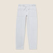 Jean coupe mom 7/8&egrave;me denim bleach femme