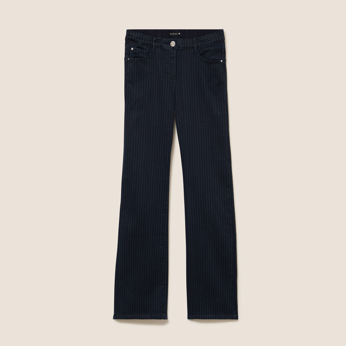 Pantalon magique L'Unique coupe bootcut bleu fonc&eacute; femme