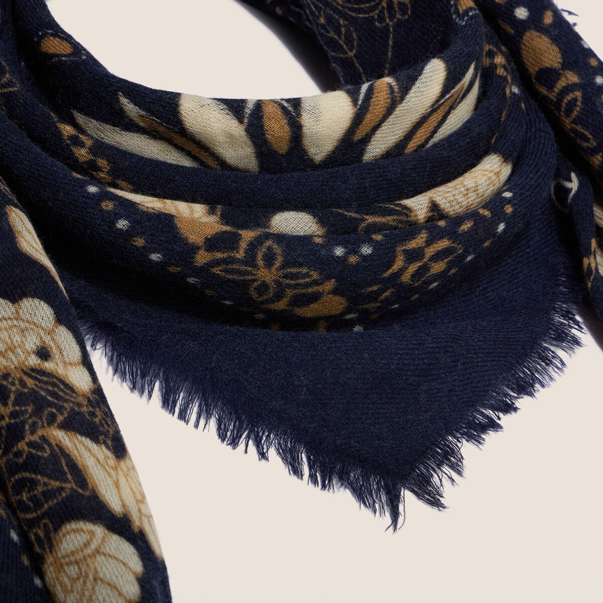 Foulard bleu marine femme