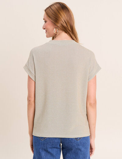 T-shirt manches courtes vert clair femme
