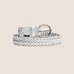 Ceinture fine ecru femme