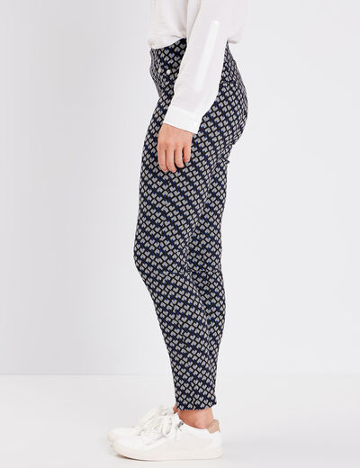 Tregging taille élastiquée noir femme