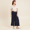 T-shirt manches courtes col en V gris clair femme