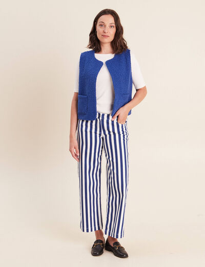Pantalon bleu femme