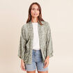 Kimono avec poches vert clair femme