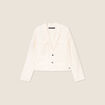 Veste esprit tailleur ecru femme