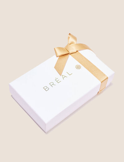 Coffret pochette t&eacute;l&eacute;phone clout&eacute;e noir femme