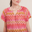 T-shirt manches courtes orange femme