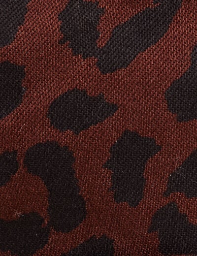 Pantalon coupe mom 7/8&egrave;me marron femme