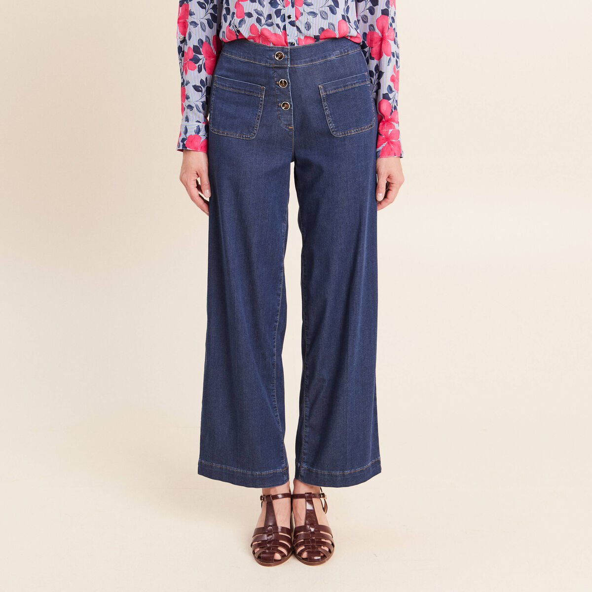 Jean denim stone femme