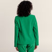 Veste city droite manches 3/4 vert femme