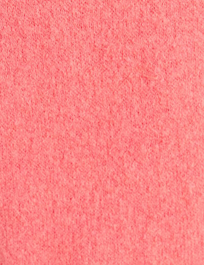 Pull col rond manches longues rose framboise femme