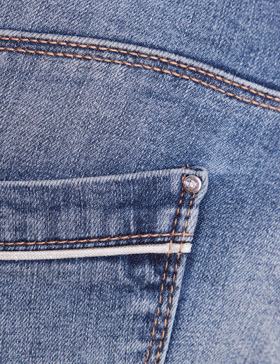 Jean coupe droite 7/8&egrave;me denim stone femme