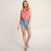 Chemise sans manches rose femme