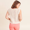 D&eacute;bardeur macram&eacute; ecru femme