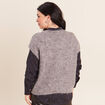 Pull sans manches gris fonc&eacute; femme