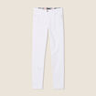 Jean magique ajusté taille standard blanc femme