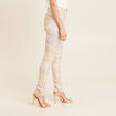 Pantalon ajust&eacute; blanc femme