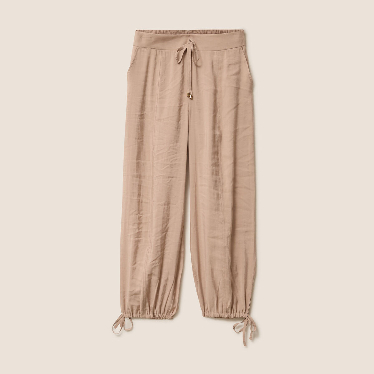 Pantalon bouffant sable femme