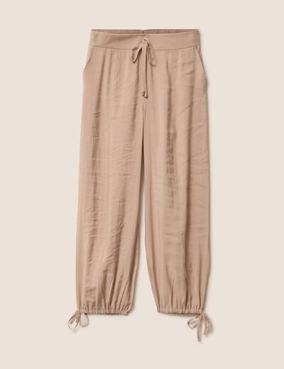 Pantalon bouffant sable femme