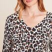 Pull manches longues bleu gris femme