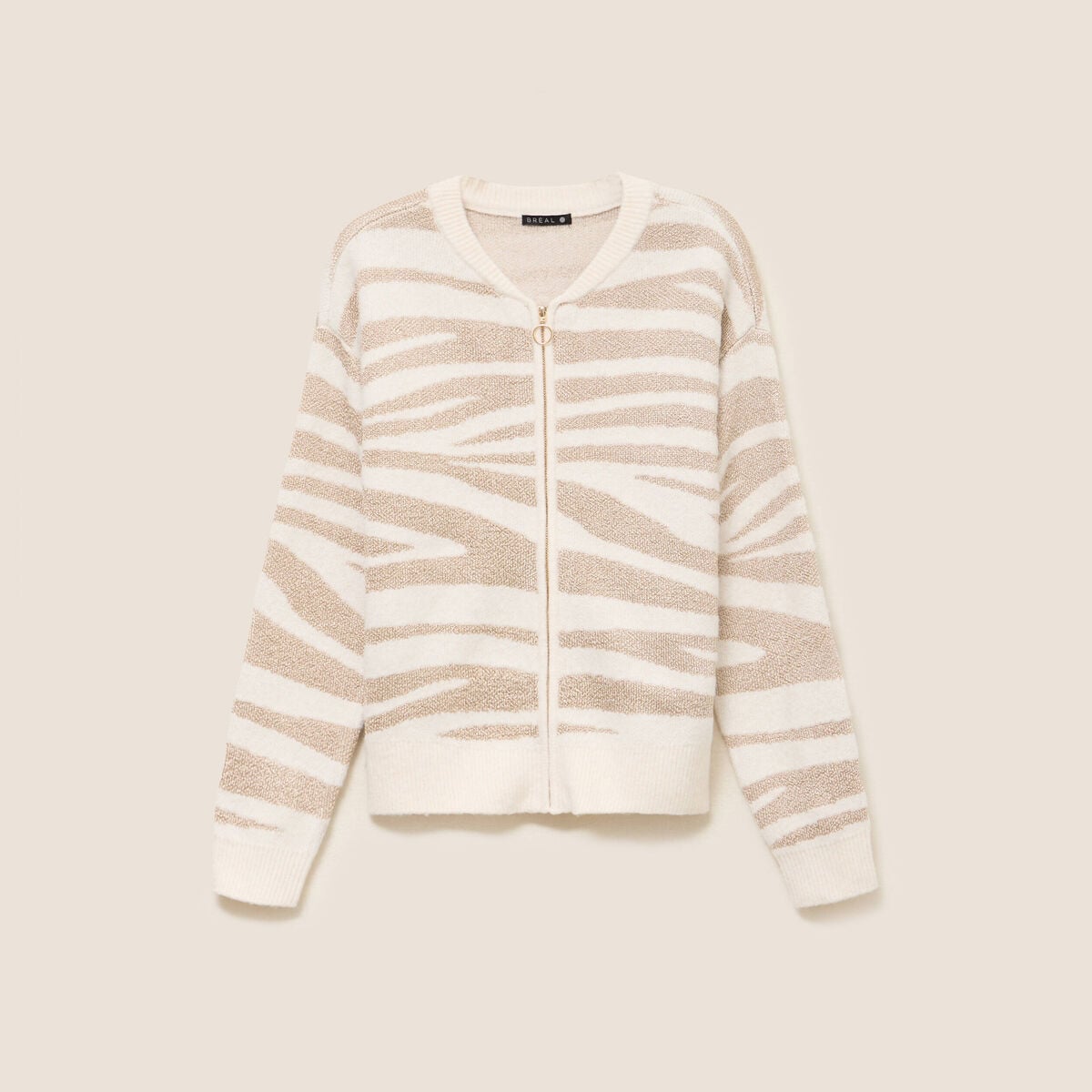 Gilet manches longues blanc femme