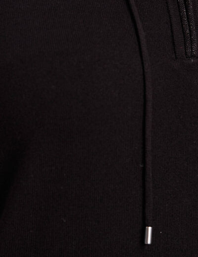 Pull manches longues noir femme