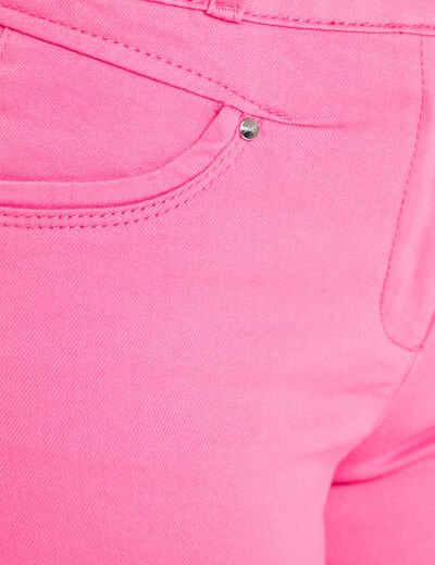 Pantalon ajusté rose fushia femme