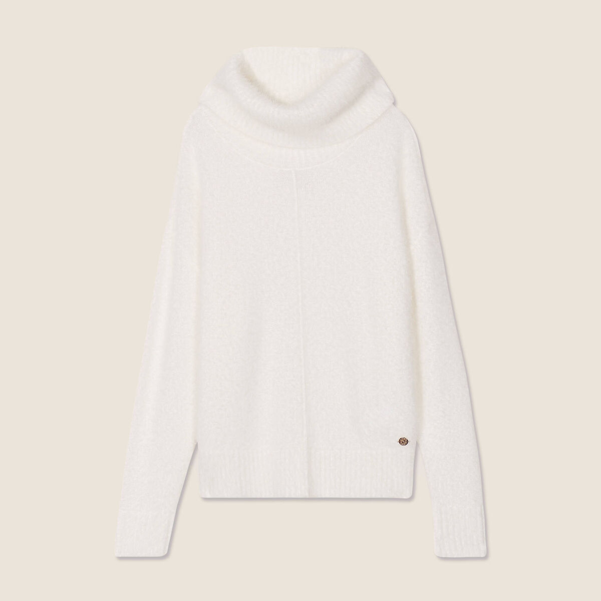 Pull manches longues ecru femme