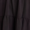 Robe courte &eacute;vas&eacute;e col v manches courtes noir femme