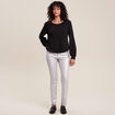 T-shirt manches longues noir femme