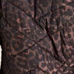 Doudoune d&eacute;perlante droite zipp&eacute;e marron femme