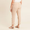 Pantalon flou ceinturé sable femme