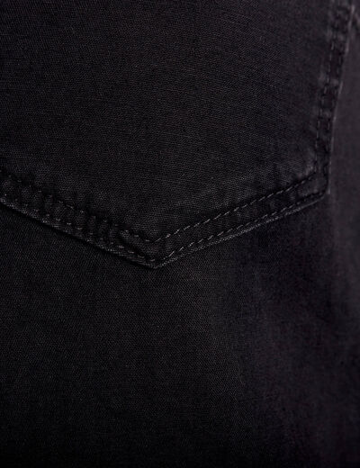 Chemise en jean noir femme