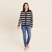 Gilet r&eacute;versible en maille noir femme